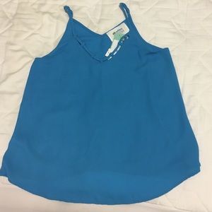 Alice Blue for Stitch Fix | Blue Strappy Blouse